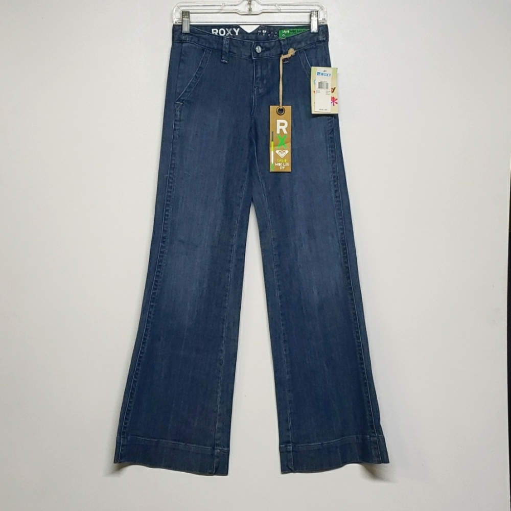 Roxy Wide Leg Jean Trousers Women's Size 0